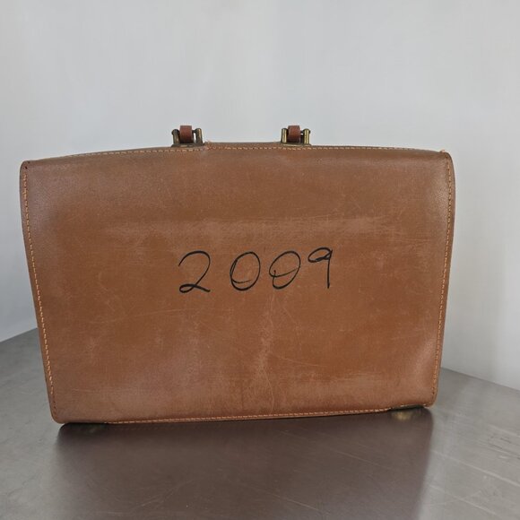 Vintage 1960s Cooper-Weeks Leather Lawyer / Teacher bag - Picture 3 of 11